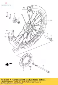 suzuki 5460001A00 boîte de vitesse, speedo - La partie au fond