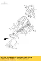 6326144G00, Suzuki, Scudo termico posteriore suzuki gsr  u a ua s gsr600 gsr600a 600 , Nuovo