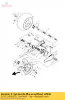 2VY253900035, Yamaha, ko?pak tylnego ko?a yamaha yfs blaster 200, Nowy