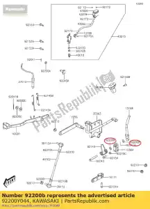 Kawasaki 92200Y044 podk?adka 8mm - Dół