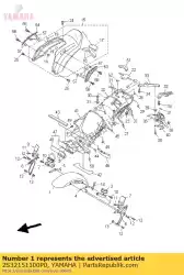 Ici, vous pouvez commander le garde-boue avant auprès de Yamaha , avec le numéro de pièce 2S32151100P0: