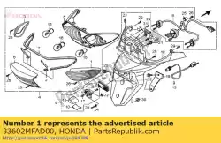 Here you can order the lens, r. Rr. Winker from Honda, with part number 33602MFAD00: