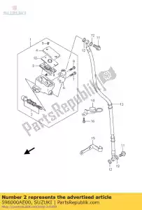 Suzuki 596000AE00 conjunto de pistón / copa - Lado inferior