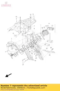 yamaha 9038706X4200 colarinho - Lado inferior