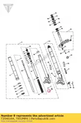 Here you can order the capscrew, oil lock from Triumph, with part number T2046164: