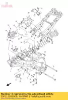 39P211900000, Yamaha, cadre arrière comp. yamaha fz 800 2011 2012 2013 2014 2015, Nouveau