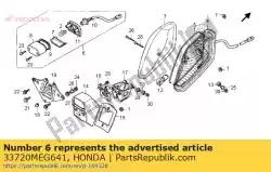 Here you can order the light assy., license (12v from Honda, with part number 33720MEG641: