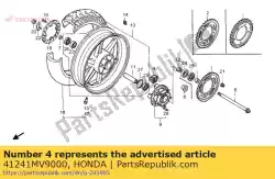 demper, rr. Wiel van Honda, met onderdeel nummer 41241MV9000, bestel je hier online: