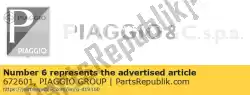 Qui puoi ordinare tampone da Piaggio Group , con numero parte 672601: