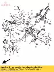 Aquí puede pedir marco comp. De Yamaha , con el número de pieza 4KU211102033: