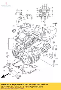 suzuki 1116945C10 union,cylinder - Bottom side