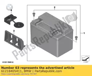 bmw 61218405411 batterij-adapterstuk - Onderkant