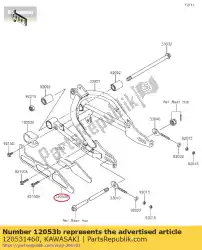 Aqui você pode pedir o corrente-guia, rr klx110-a1 em Kawasaki , com o número da peça 120531460: