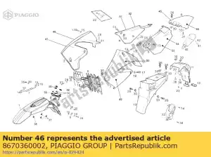 Piaggio Group 8670360002 sticker lh baja 125 - Bottom side