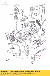 Suzuki 3782019B00 switch assy,eme - Bottom side