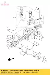 Aqui você pode pedir o conjunto do cilindro mestre em Yamaha , com o número da peça 5UG2583T0000: