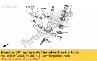 90104MEG000, Honda, bolt, socket, 10x25 honda vt shadow ca spirit c2  s c2s c cs black c2b vt750c vt750ca vt750c2 vt750c2b vt750c2s vt750cs vt750sa vt750s 750 , New