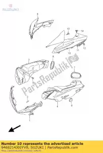 suzuki 9468214J00YVB cover,intake,l - Bottom side