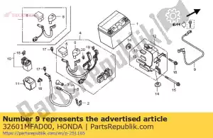 Honda 32601MFAD00 cable, tierra de batería - Lado inferior