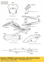 560541033, Kawasaki, merk, zijkap, kawasaki kawasaki d tracker 150 , Nieuw