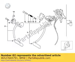 bmw 46527665791 knee lever mechanism - Left side