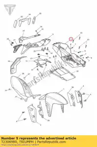 triumph T2306980 modanatura vassoio sottosella - Il fondo