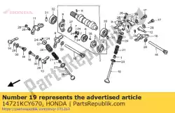 Tutaj możesz zamówić zawór, np. Od Honda , z numerem części 14721KCY670: