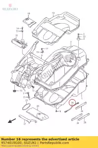 Suzuki 9574010G00 câble, casque lo - La partie au fond