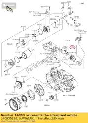 Here you can order the cover bx250aef from Kawasaki, with part number 140930199: