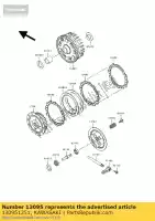 130951251, Kawasaki, housing-comp-clutch bj250-a2 kawasaki estrella 250 1994, New