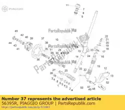 Ici, vous pouvez commander le disque de frein auprès de Piaggio Group , avec le numéro de pièce 56395R: