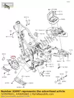 320970001, Kawasaki, obudowa-bateria klx250-h4 kawasaki  d klx 125 250 1999 2009 2010 2011 2012 2013 2014 2015 2016 2017 2018 2019 2020 2021, Nowy