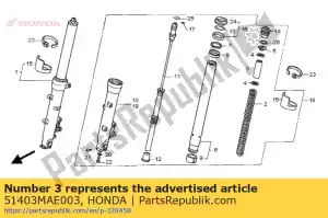 Honda 51403MAE003 collar, spring - Bottom side