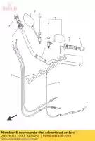 20S263111000, Yamaha, cable, throttle 1 yamaha xj 600 2009 2010 2011 2014 2015 2016, New