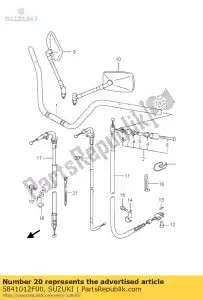 suzuki 5841012F00 câble comp, étoile - La partie au fond