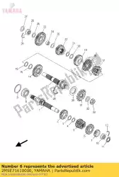 Qui puoi ordinare ingranaggio, sesto pignone da Yamaha , con numero parte 2MSE71610000: