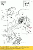 230080173, Kawasaki, stopcontact, hoofdlamp kawasaki d tracker 150 klx150bf , Nieuw