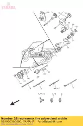 sluitring, blank (646) van Yamaha, met onderdeel nummer 929900560000, bestel je hier online: