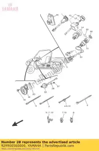 yamaha 929900560000 arruela simples (646) - Lado inferior