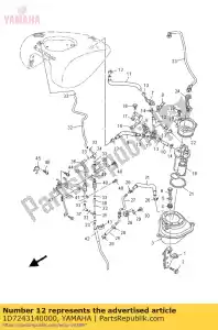 yamaha 1D7243140000 tubo 4 - Lado inferior