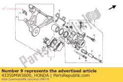 Here you can order the guide, rr. Brake hose from Honda, with part number 43350MW3600: