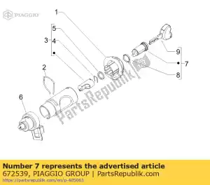 Piaggio Group 672539 jeu de cylindres - La partie au fond