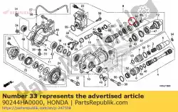 Here you can order the nut, lock, 60mm from Honda, with part number 90244HA0000: