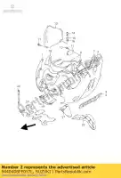 9440408FF0Y7L, Suzuki, Conjunto de capucha, lateral suzuki gsx 750 2001 2002, Nuevo