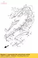 2DMF171600P1, Yamaha, deksel, zijkap dnmp yamaha yp 125 250 2014, Nieuw