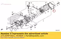 27135HP7A01, Honda, gasket, oil control cover honda trx420fa fourtrax rancher at trx420fa2 trx420fa6 trx500fa6 trx500fa7 trx420fa1 trx520fa6 trx520fa7 420 500 520 , New