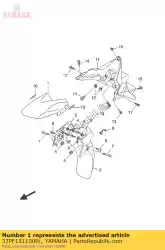 Aquí puede pedir guardabarros delantero mwm3 de Yamaha , con el número de pieza 37PF151100PL: