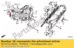 Aqui você pode pedir o porca, flange, 12 mm em Honda , com o número da peça 90367SL0000: