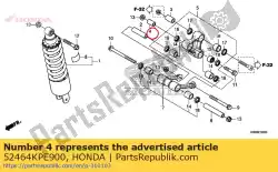 kraag c, kussenarm van Honda, met onderdeel nummer 52464KPE900, bestel je hier online: