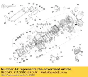 Piaggio Group 840543 schroef - Onderkant